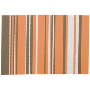 Set de table - Vinyle Polyester - 30 x 45 cm - Orange Marron