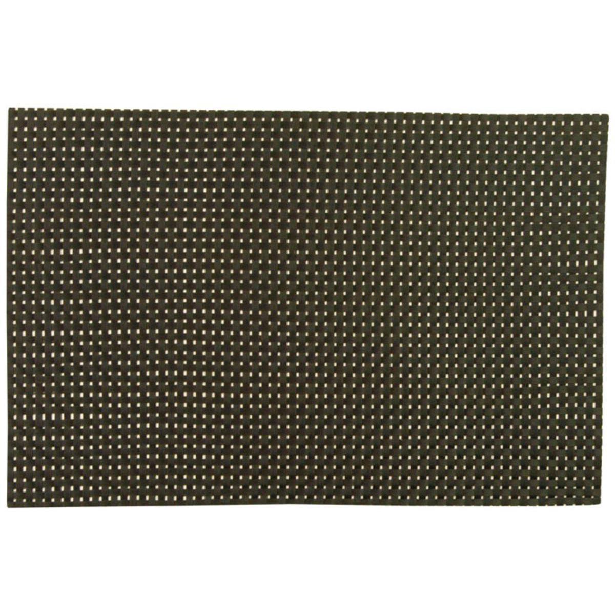 Set de table - Vinyle Polyester - 30 x 45 cm - Noir