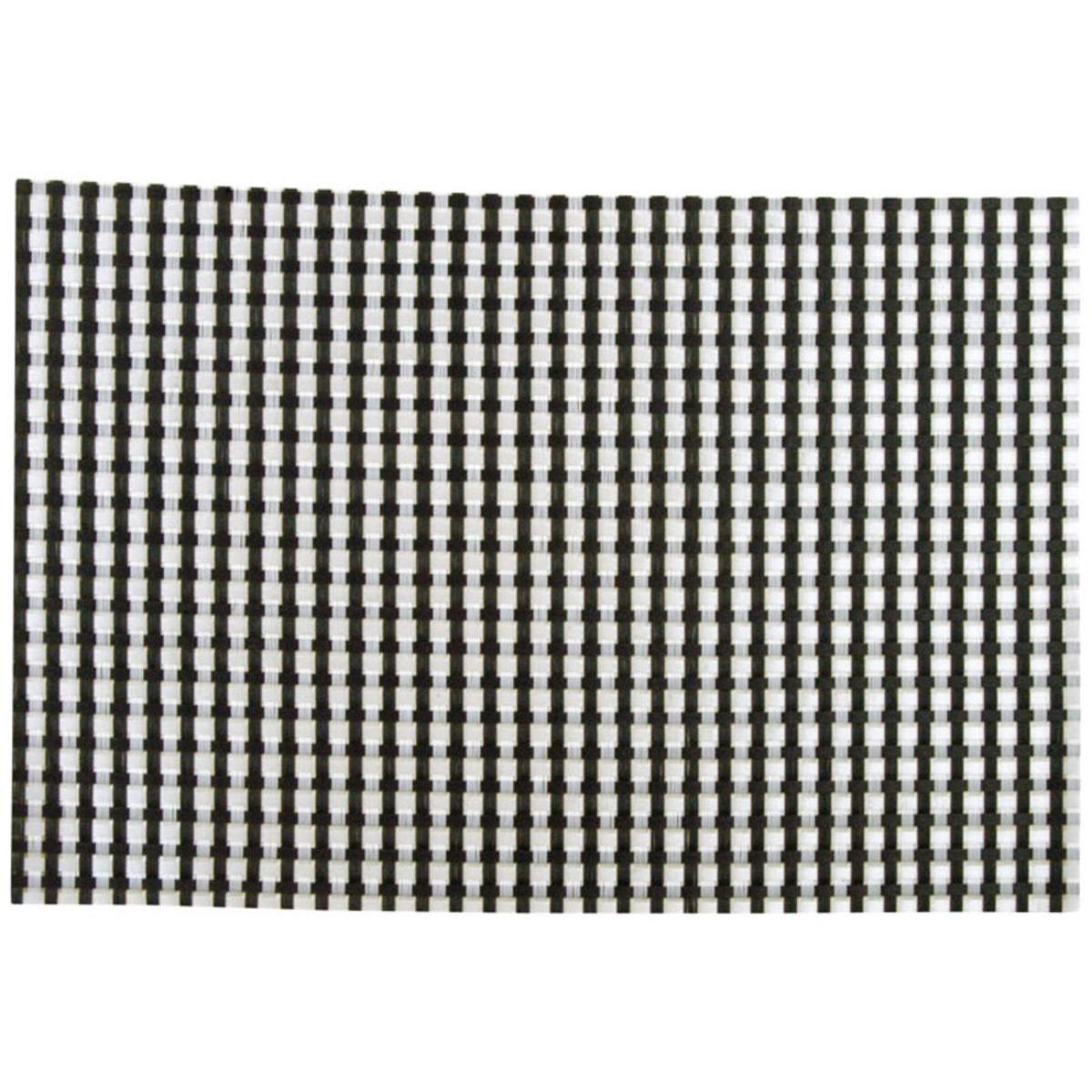Set de table - Vinyle Polyester - 30 x 45 cm - Noir et Blanc