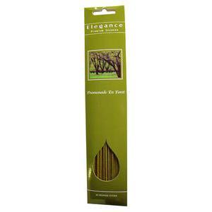 Lot de 20 bâtons d'encens promenade en forêt - Bois écorces 31 x 6,5 cm - Vert