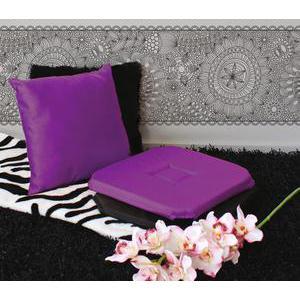 Galette de chaise - 100% polyester - 40 x 40 cm - Violet