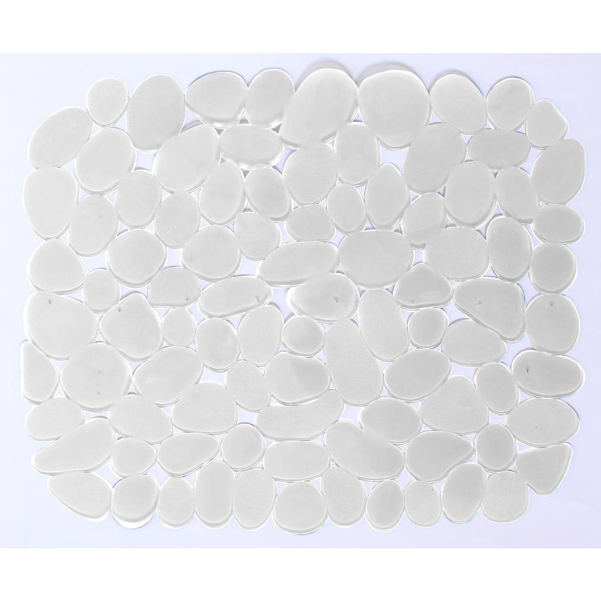 Tapis pour évier - 100 % PVC - 27 x 31 cm - Blanc