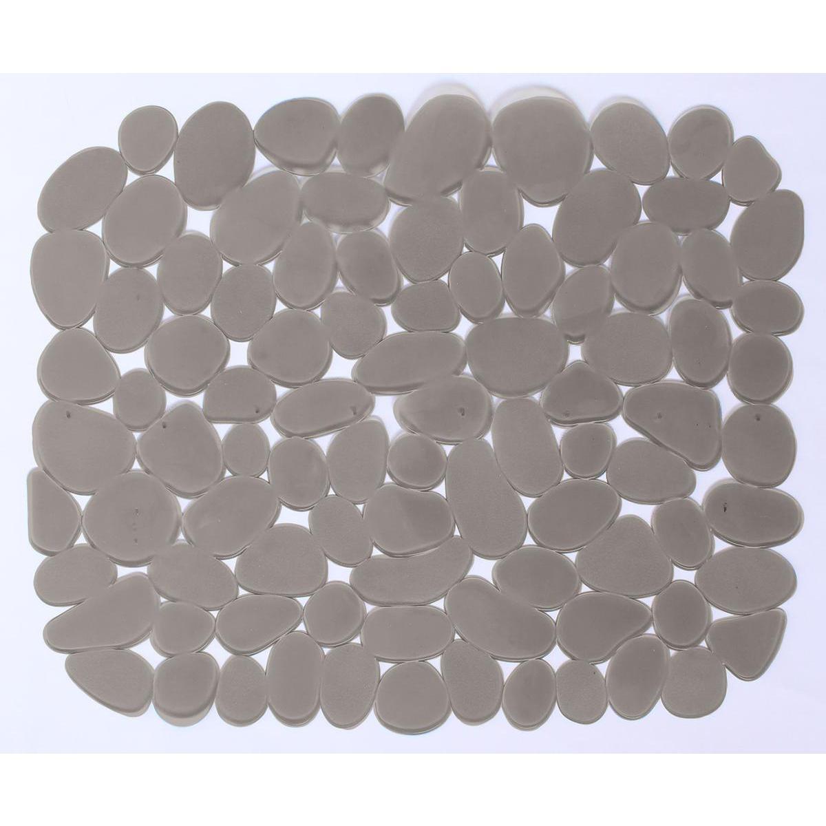 Tapis pour évier - 100 % PVC - 27 x 31 cm - Gris