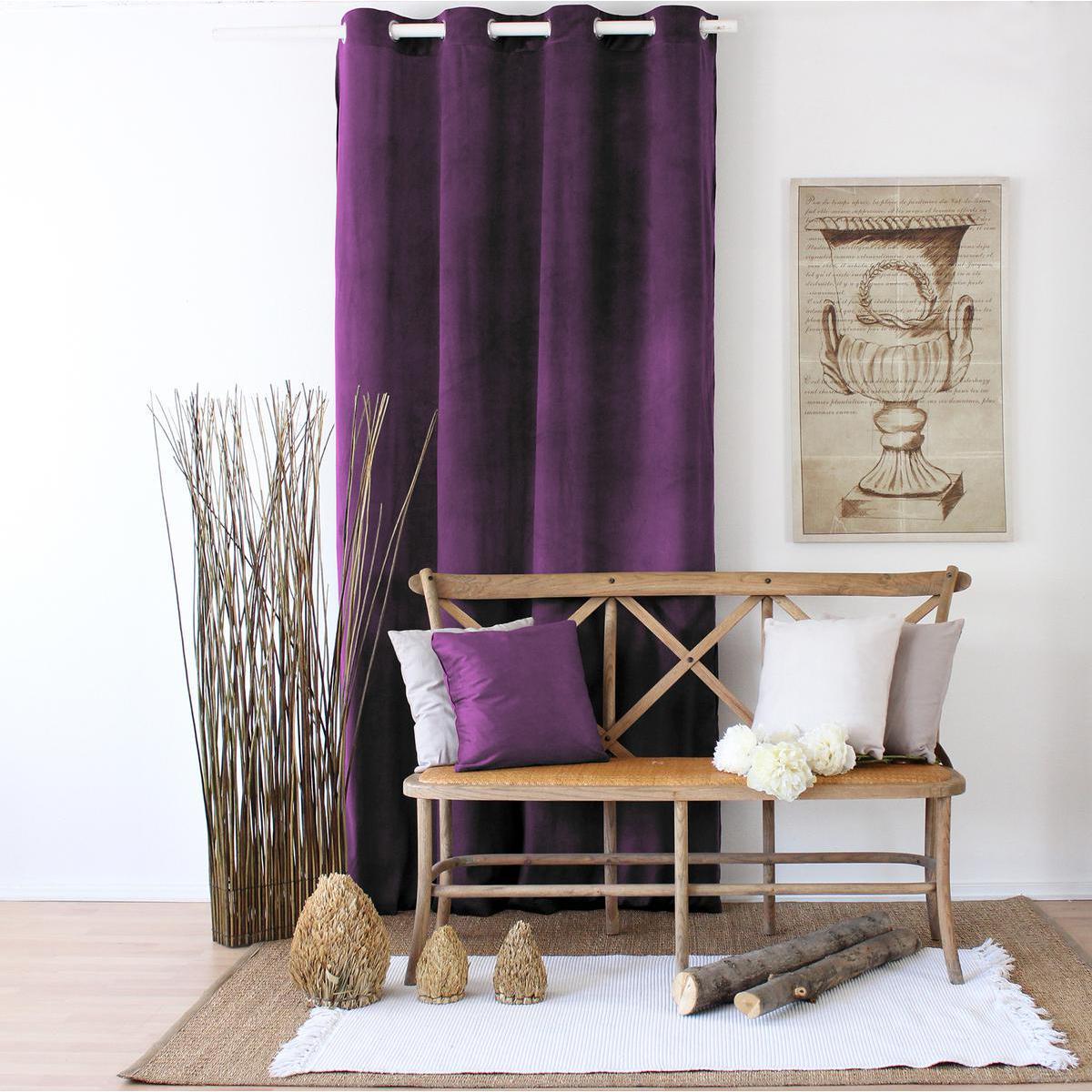 Coussin - 100% polyester - 40 x 40 cm - Violet