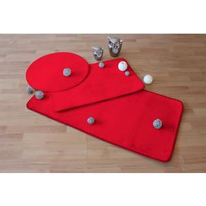 Tapis - Polyester et latex - 60 x 115 cm - Rouge