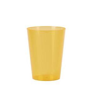 Lot de 8 verres - plastique - 30 cl - Orange mandarine