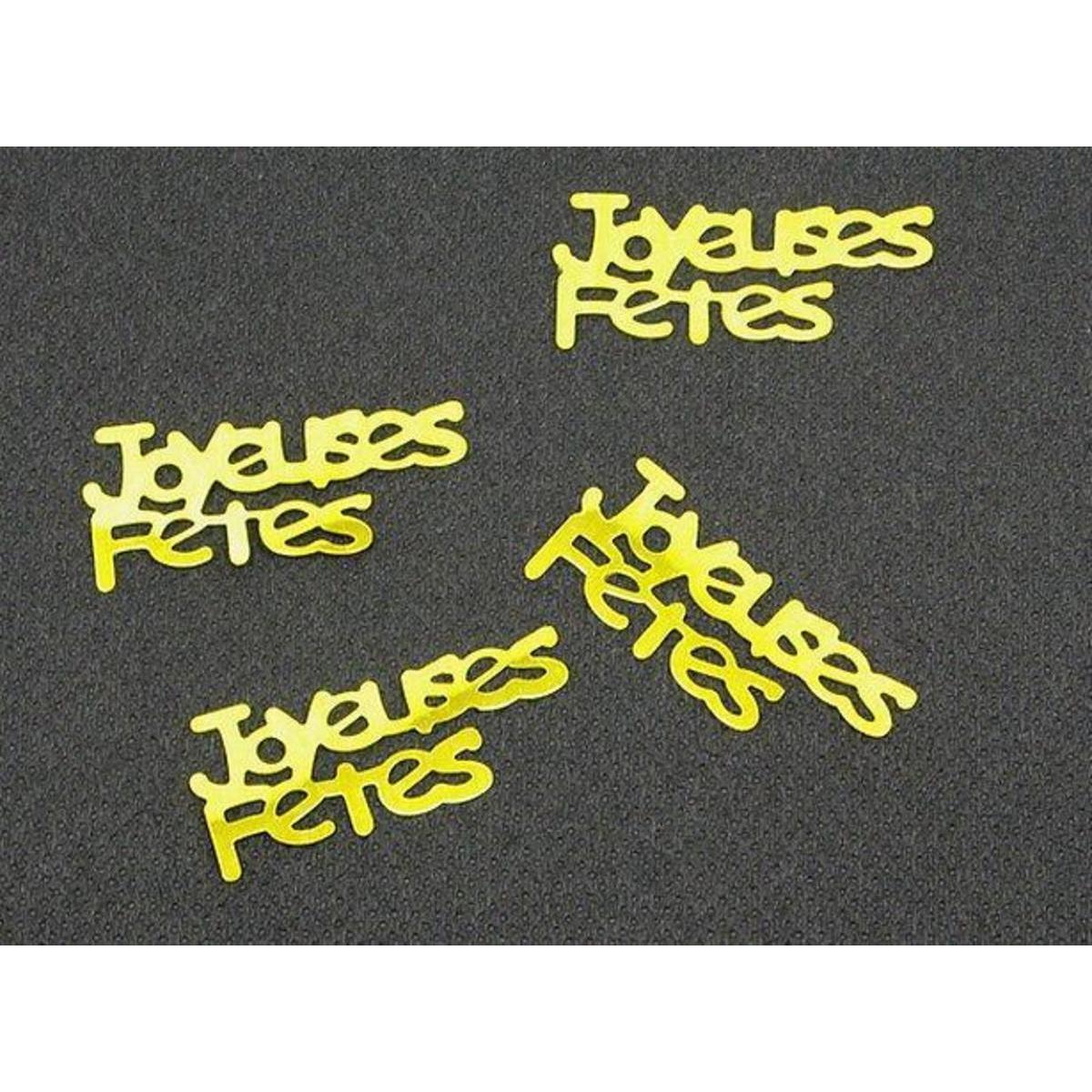 Confetti de table 'joyeuses fêtes ' (10 g) - Or