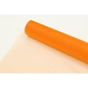 Chemain de table uni brillant - Organza - 28 cm x 5 m - Orange