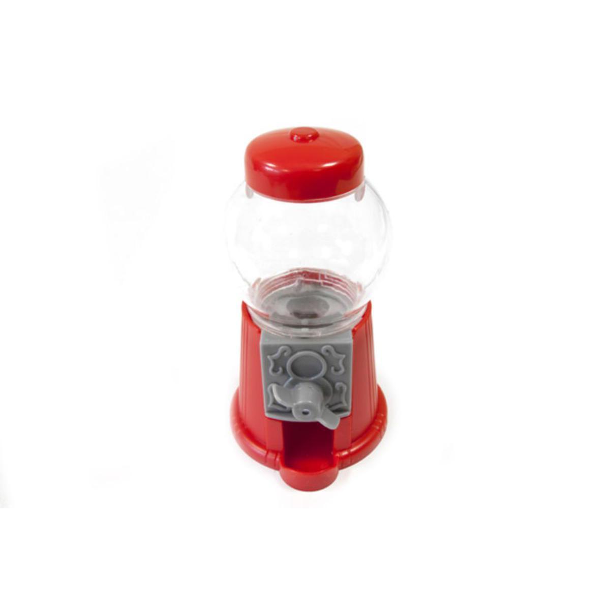 Mini-distributeur de bonbons - Plastique - 13 x 6,8 cm - Rouge