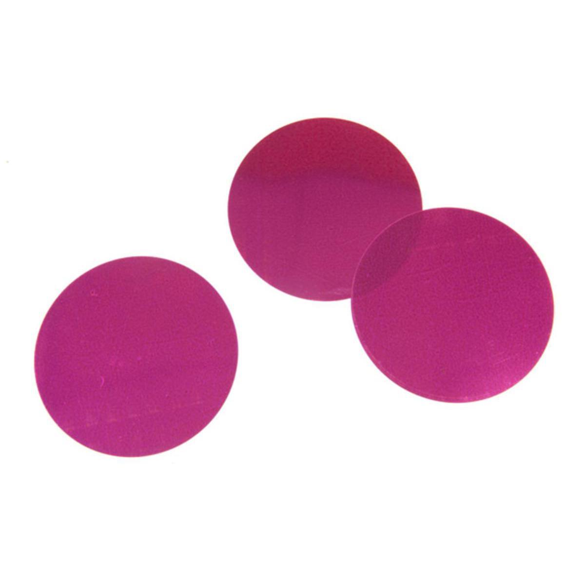 6 confettis de table - Papier - ø 9 cm - Rose