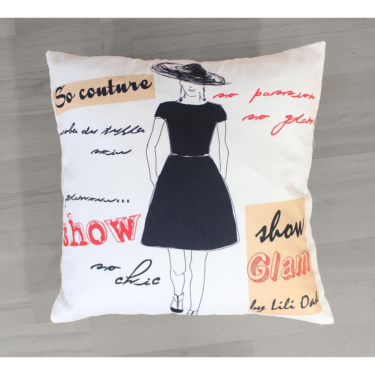 Coussin - 100% Polyester - 40 x 40 cm - Multicolore