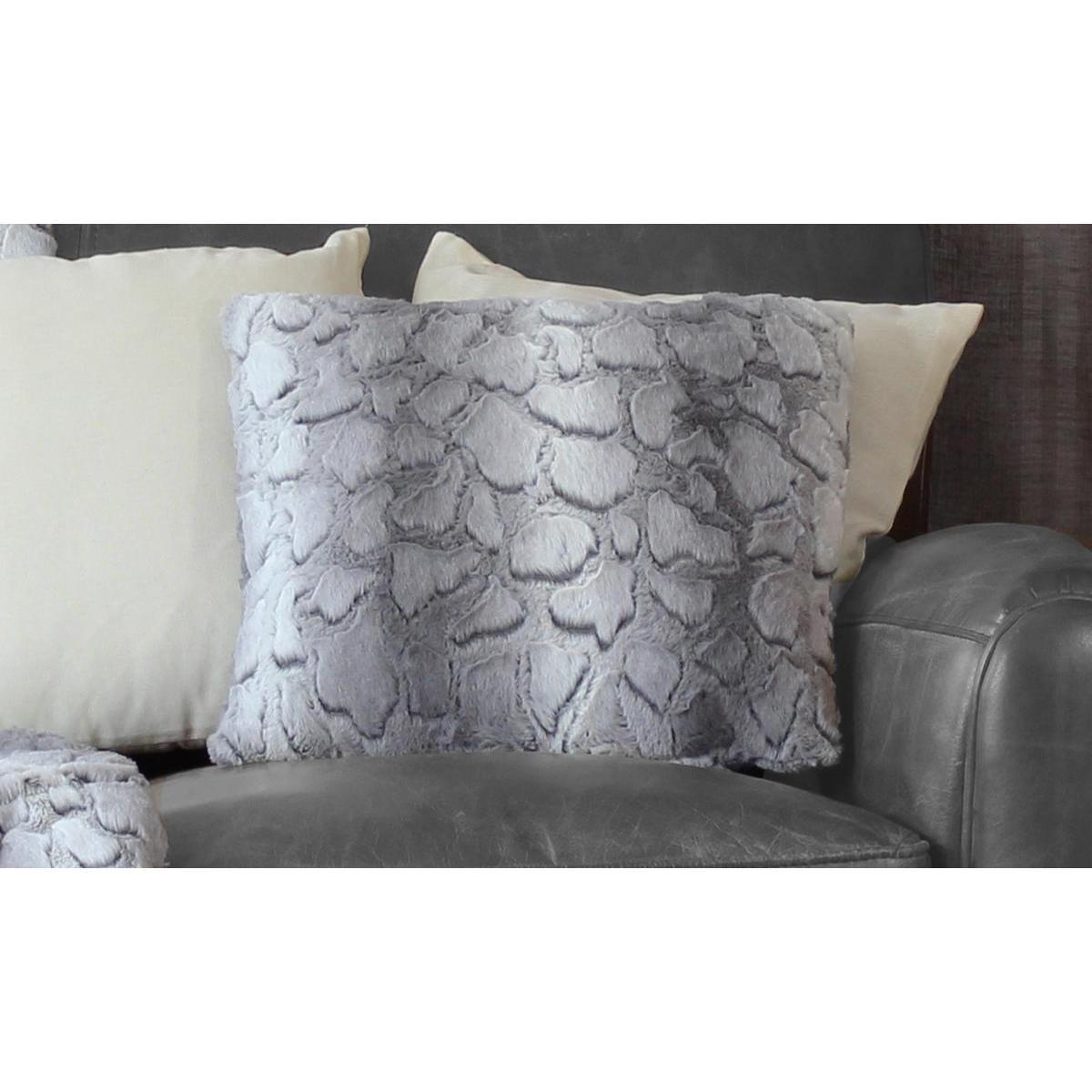 Coussin - 100% Polyester - 40 x 40 cm - Gris
