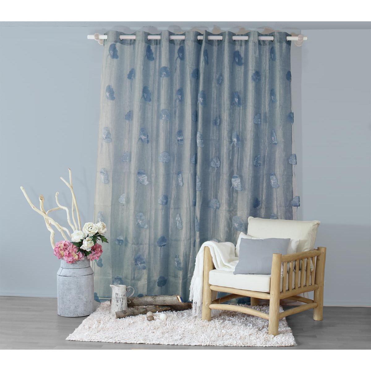 Double panneau - 100% Polyester - 140 x 240 cm - Gris