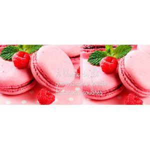 Chassis toile macarons - 20 x 50 cm - Chassis pin - Multicolore