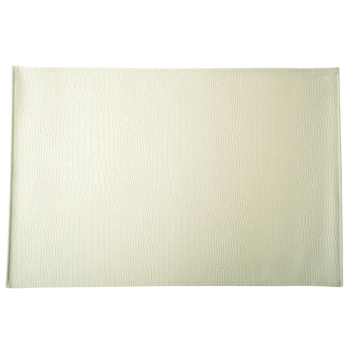 Set de table - PVC - 30 x 46 cm - Blanc