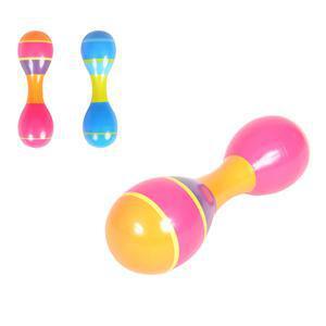 Maracas en bois - 18 cm - Multicolore