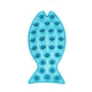 Porte-flacon poisson - L 9.5 x H 20.5 x l 1.5 cm - Bleu