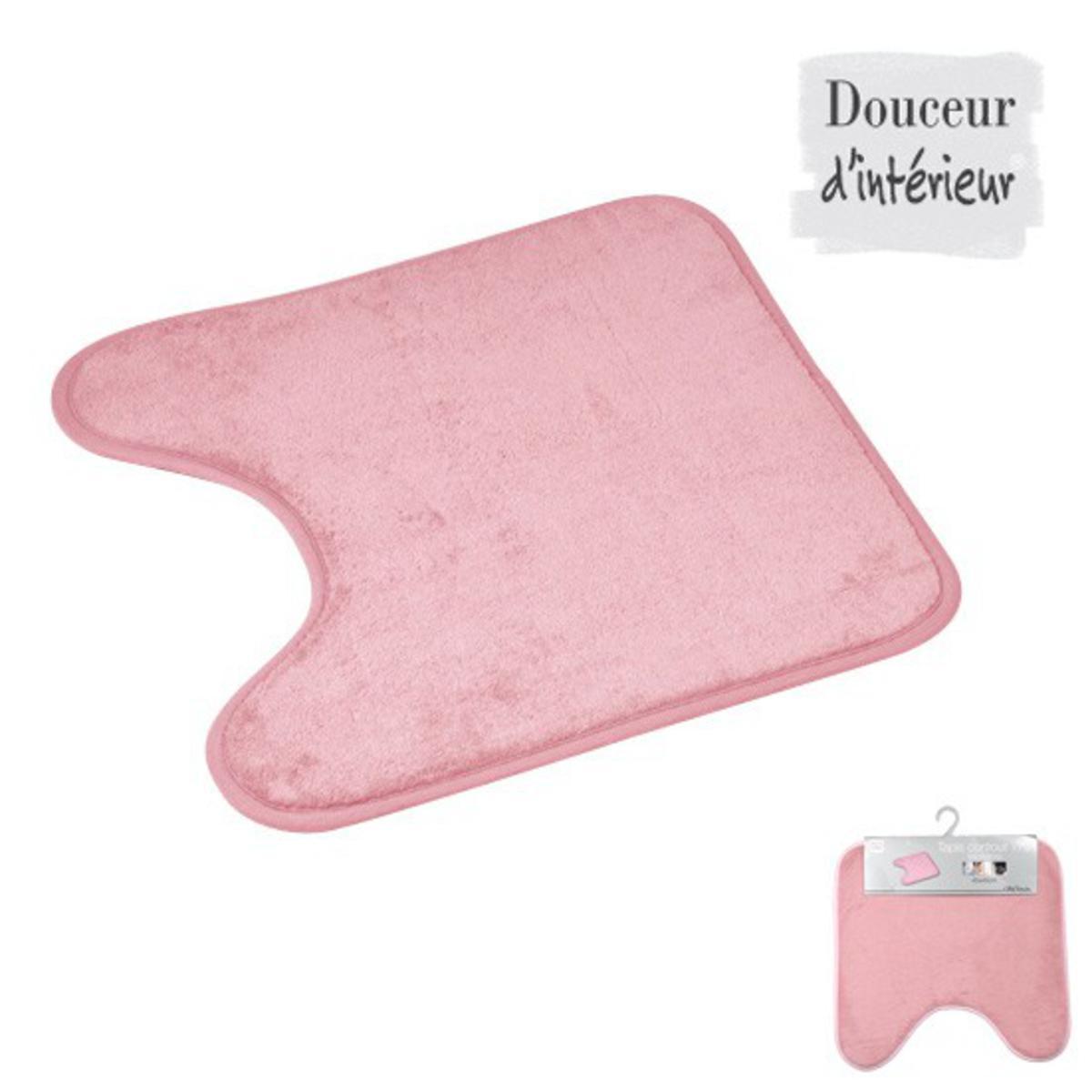 Contour WC - Microfibre - 45 x 45 cm - Rose poudré