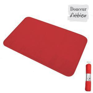Tapis de bain - Microfibre - 45 x 75 cm - Rouge