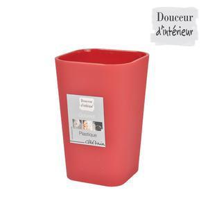 Gobelet - Plastique - Ø 7 x H 11 cm - Rouge