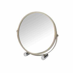 Miroir grossissant - Métal - Ø 17 cm - Marron taupe