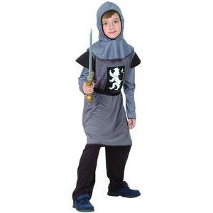 Costume enfant chevalier médiéval en polyester - L - Gris