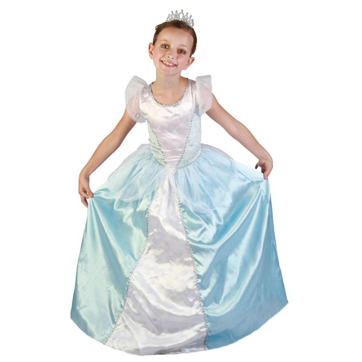 Costume enfant princesse en polyester - M - Bleu