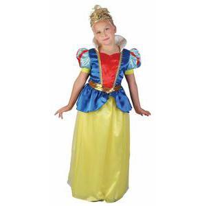 Costume enfant princesse en polyester - L - Jaune, bleu