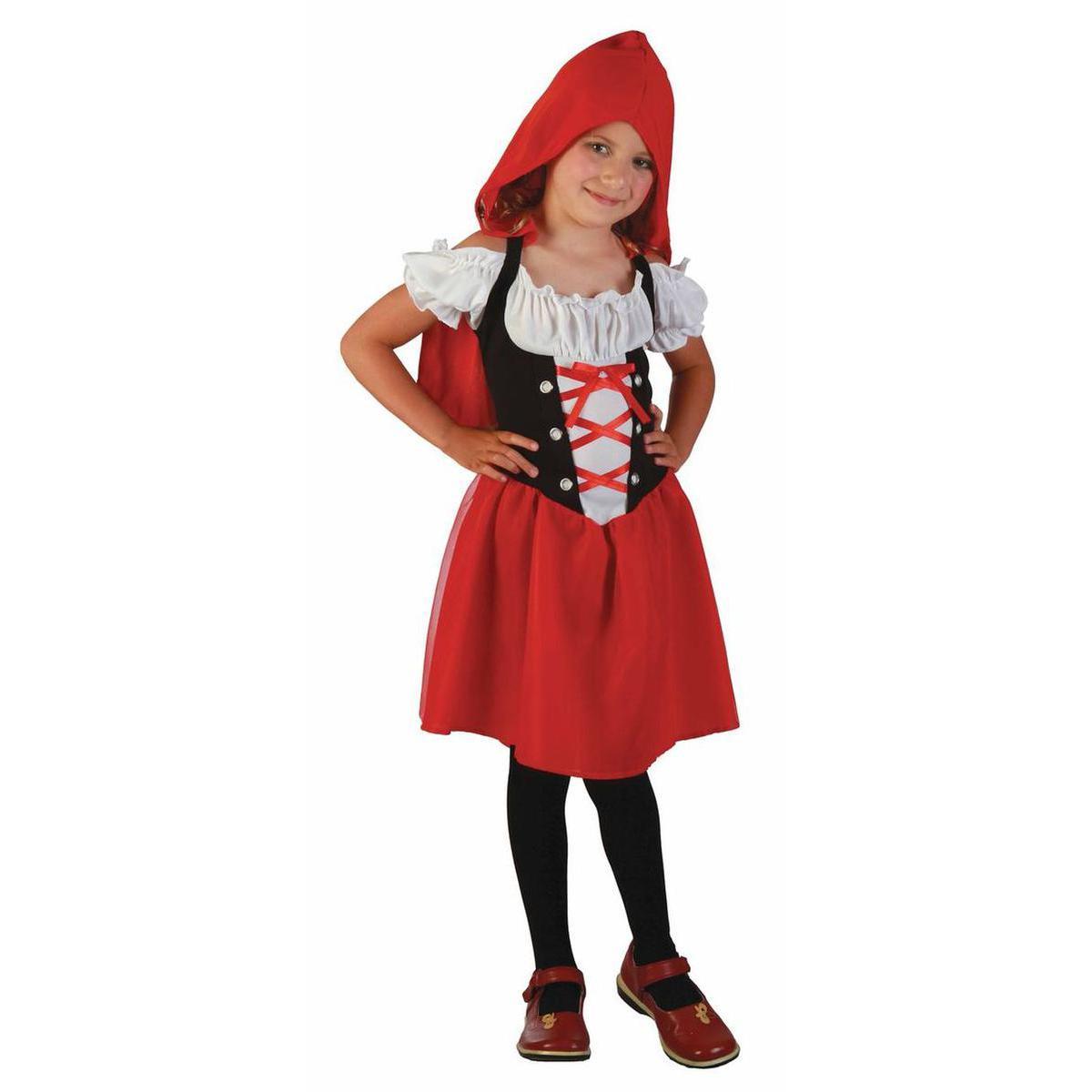 Costume enfant chaperon rouge en polyester - M - Rouge