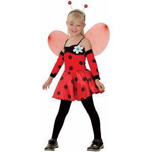 Costume enfant luxe coccinelle en polyester - L - Rouge