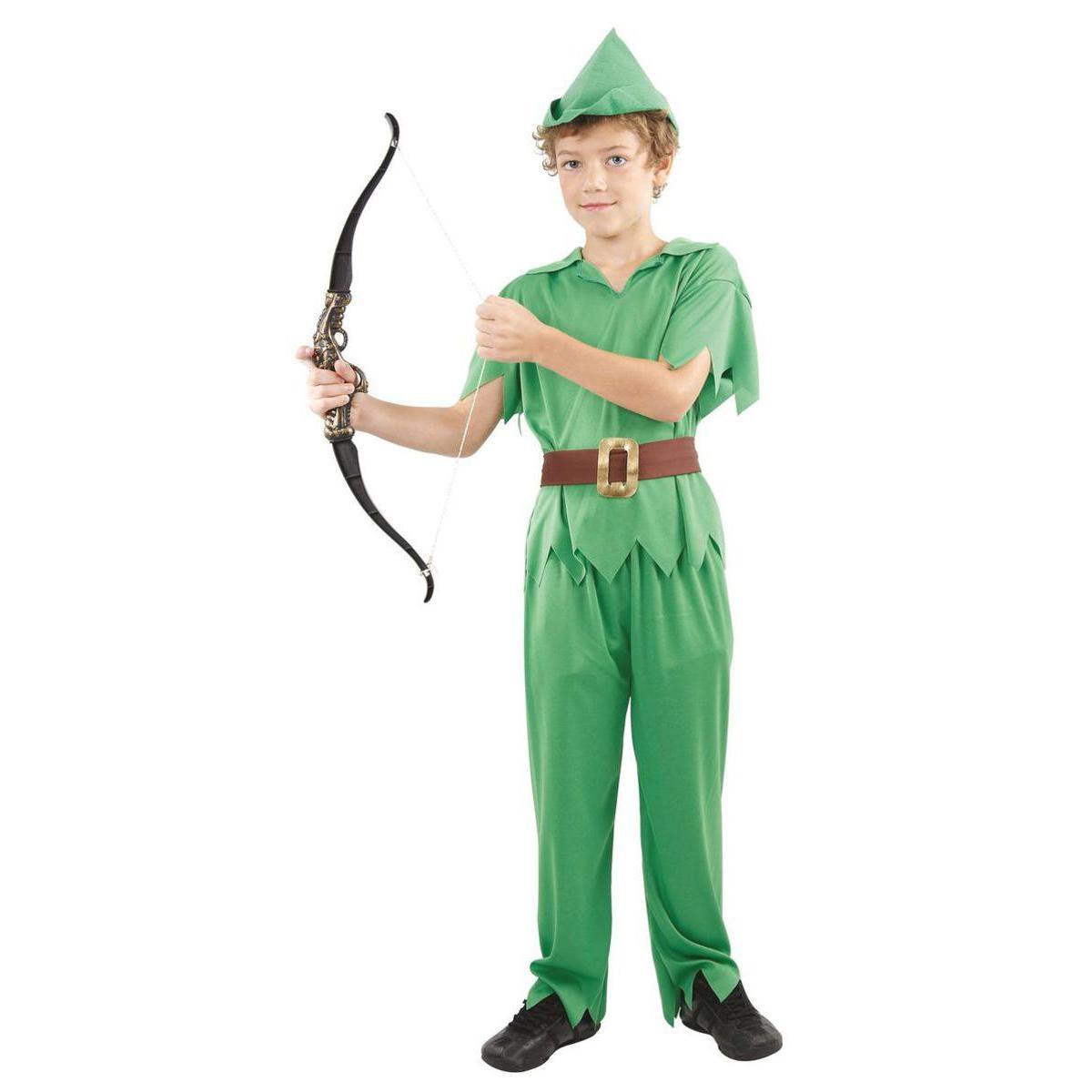 Costume enfant Peter Pan en polyester - M - Vert