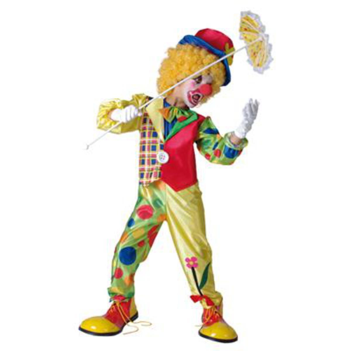 Costume de luxe pour enfant luxe Clown en polyester - M - Multicolore