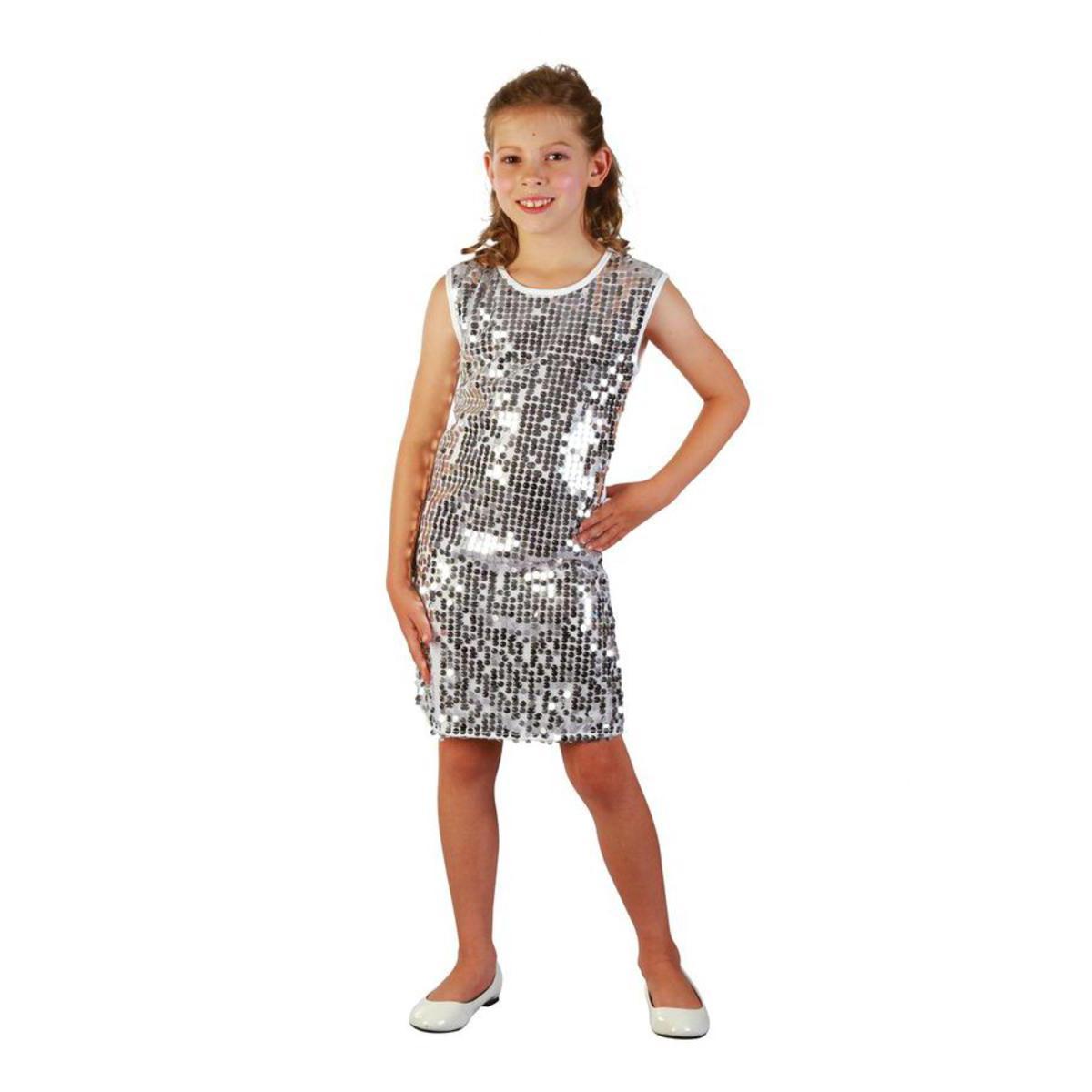 Costume enfant luxe robe disco en polyester - L -Multicolore