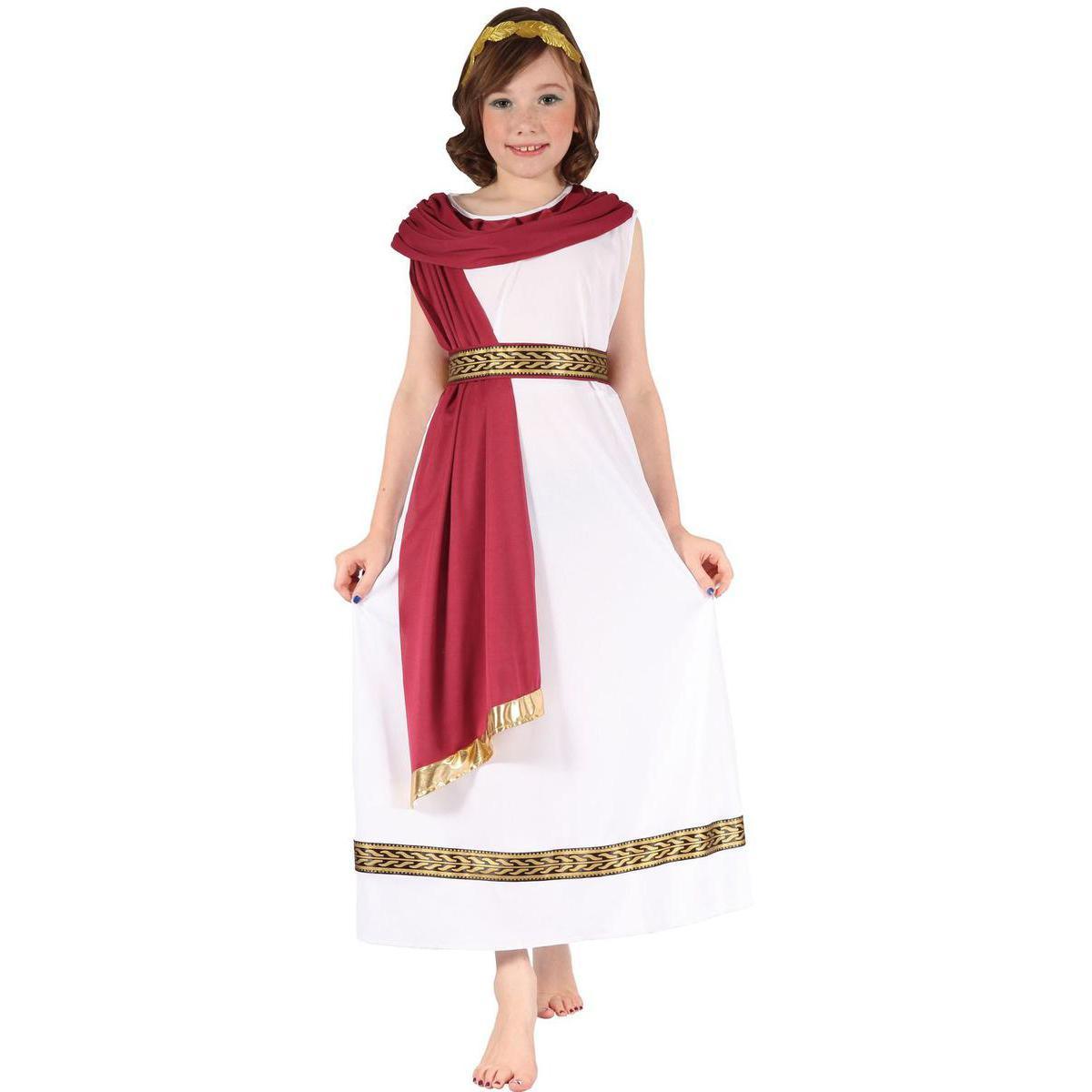 Costume enfant de Romaine en polyester - S - Multicolore