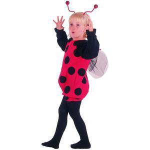 Costume Baby coccinelle en polyester - 92 x 104 cm - Rouge