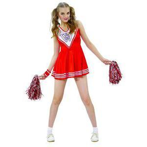 Costume adulte pom-pom girl en polyester - Taille unique- Multicolore