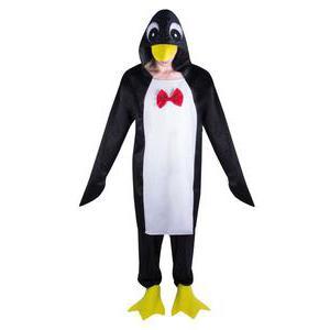 Costume adulte pingouin en polyester - Taille unique - Multicolore