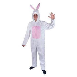 Costume adulte de lapin en polyester - Taille unique - Blanc