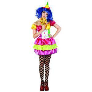 Costume adulte de clown Sexy en polyester - L/XL -Multicolore
