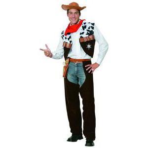 Costume adulte de luxe cowboy en polyester - S/M -Multicolore