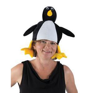 Chapeau pingouin en polyester - 30 x 22 x H 37,5 cm - Multicolore