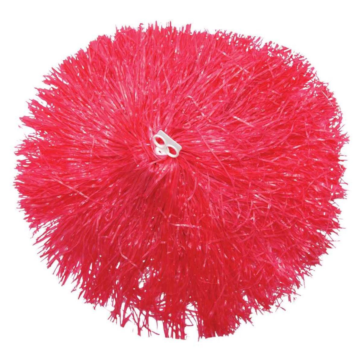 Pom-pom en plastique - 36 x 40 cm - Rouge