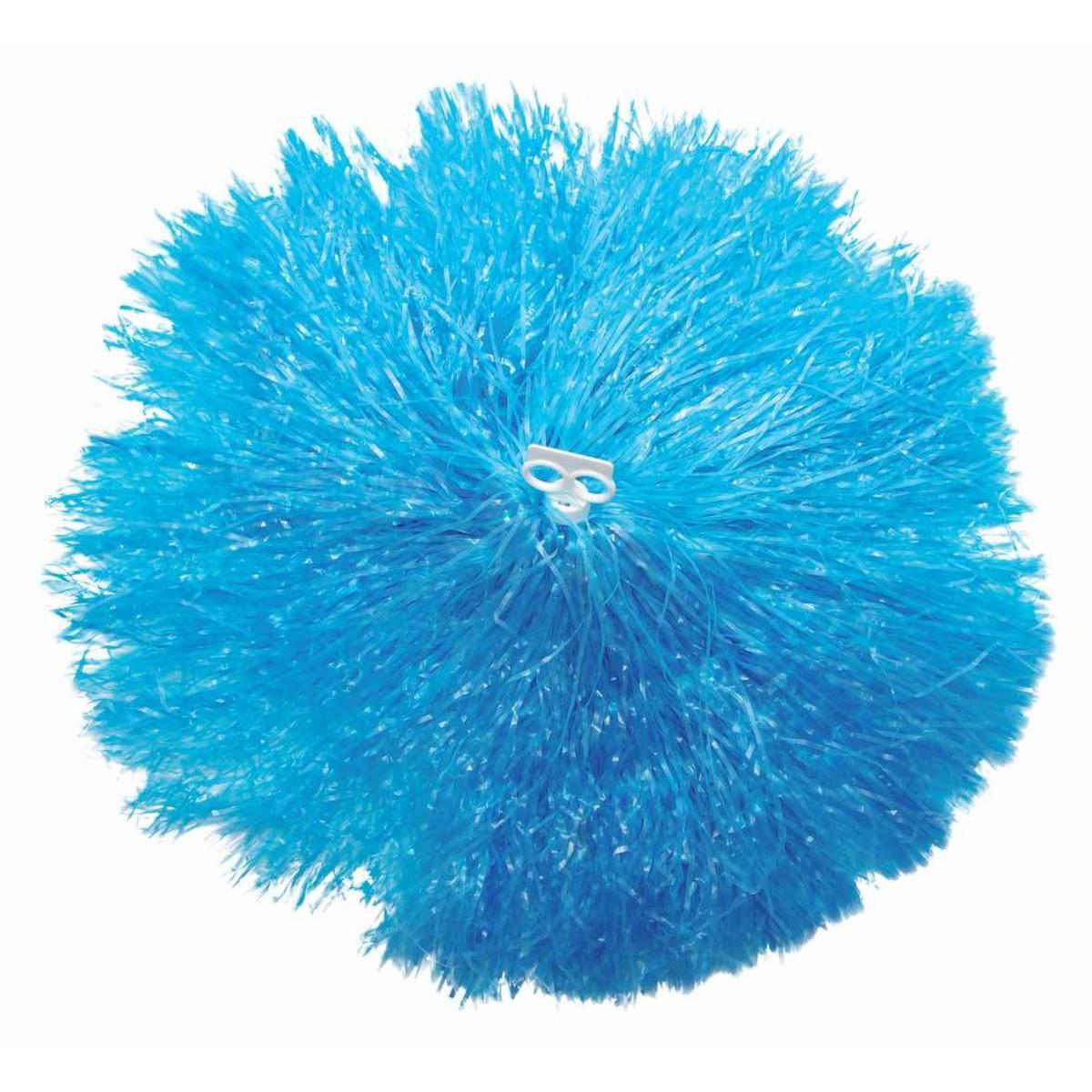 Pom-pom en plastique - 36 x 40 cm - Bleu
