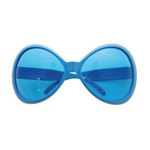 Lunettes mouches en plastique - 18 x 8,5 cm - Bleu