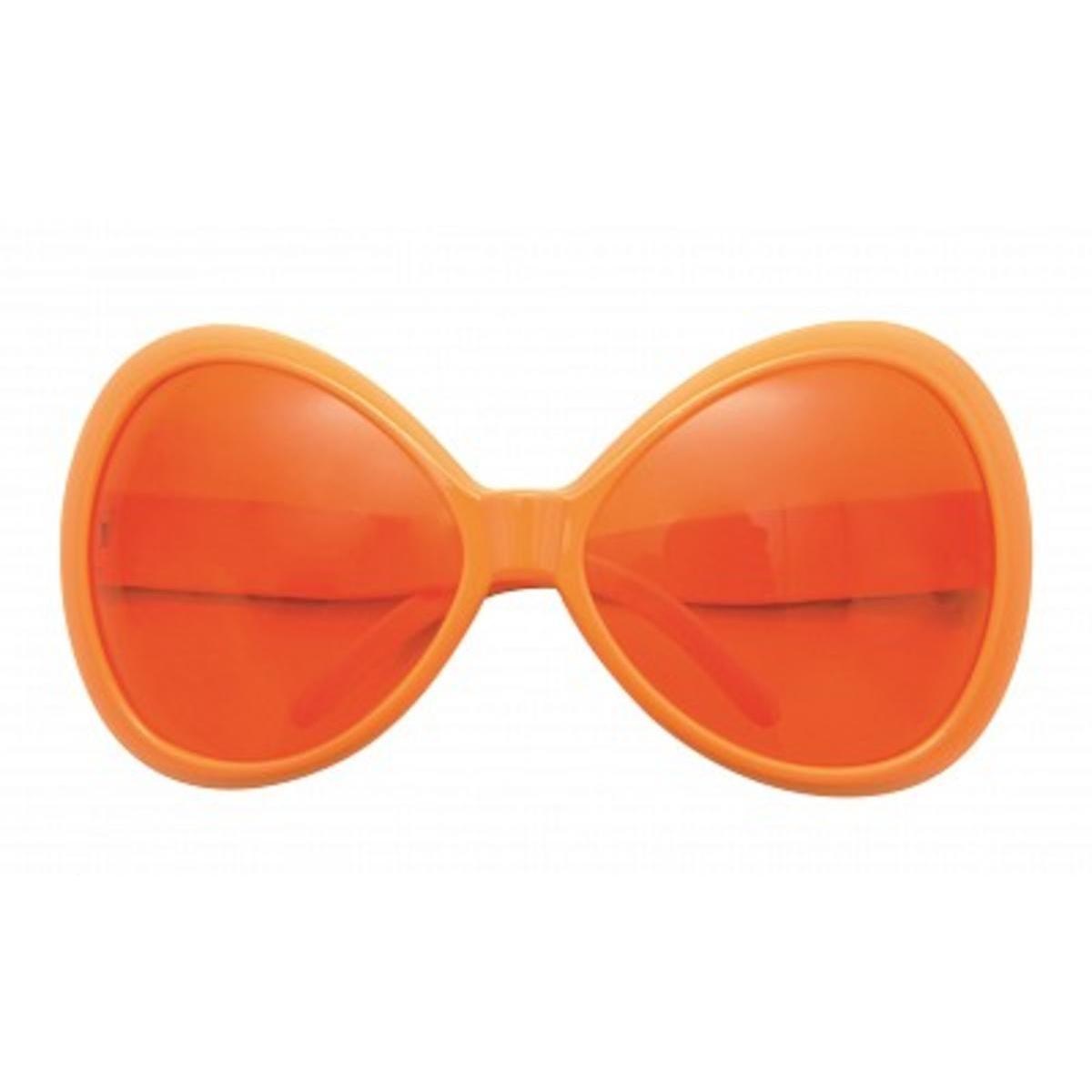 Lunettes mouches en plastique - 18 x 8,5 cm - Orange