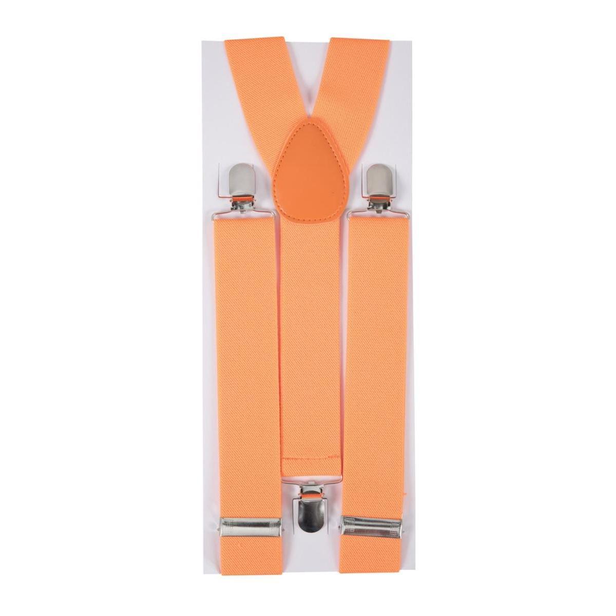 Bretelles en polyester - 32 x 12 cm - Orange fluo