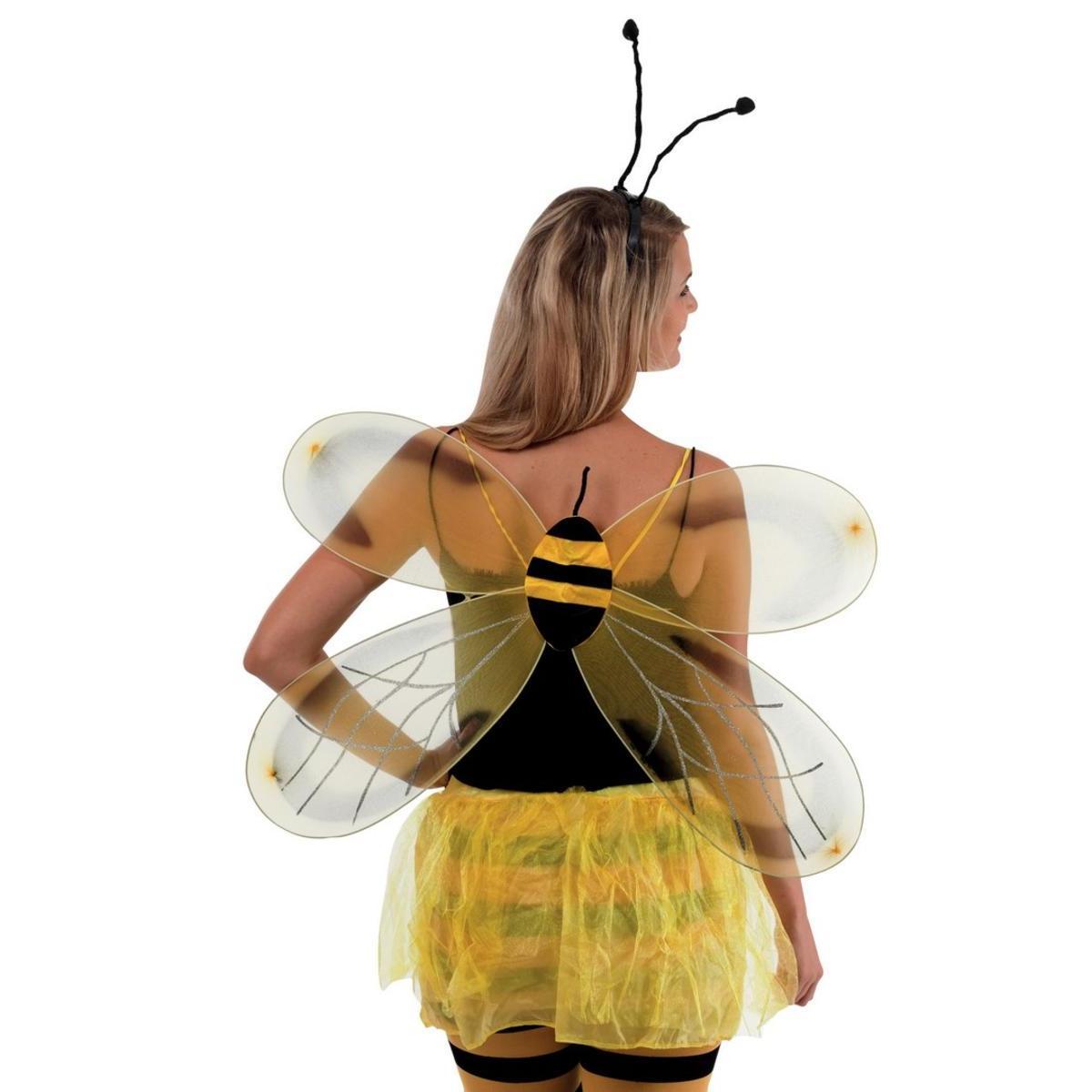 Ailes d'abeille en polyester - 90 x 45 cm - Multicolore