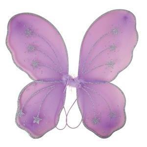 Ailes de papillon en polyester - 32 x 48 cm - Violet