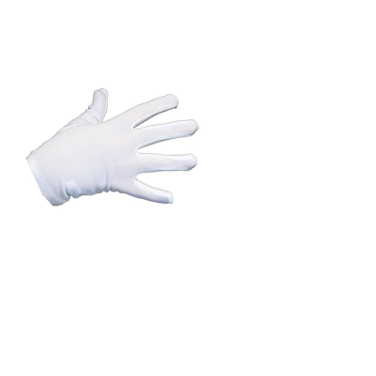 Gants en polyester - 12 x 15 cm - Blanc