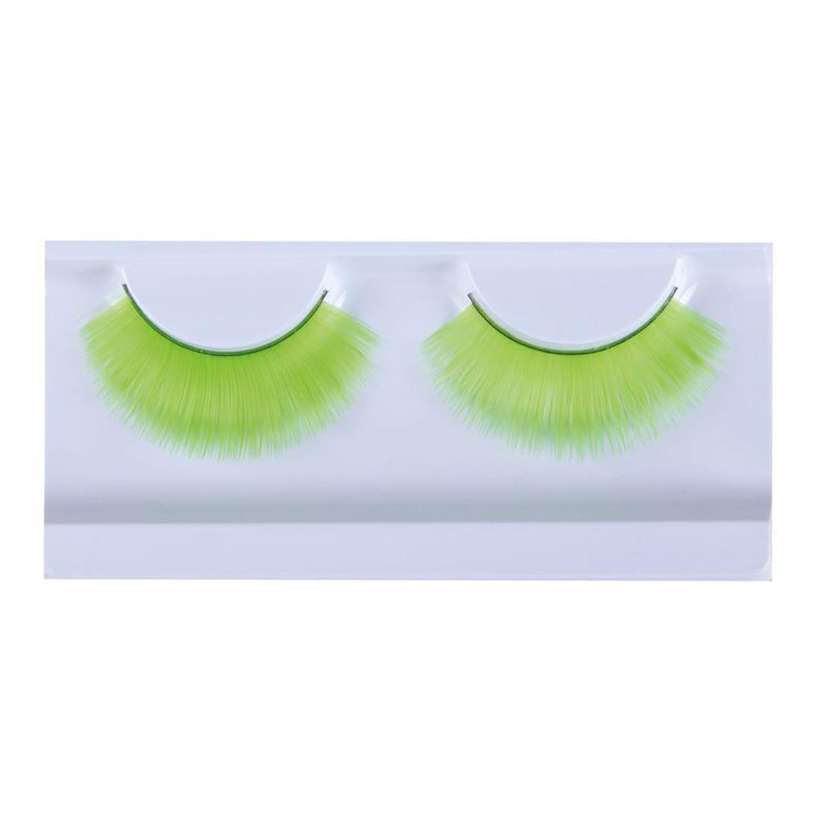 Faux cils auto adhésif en polyester - 4,5 x 2,5 cm - Vert